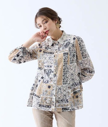 キ*コ様 2025年インポートロッサブラック 5分袖シャツ レース装飾付き